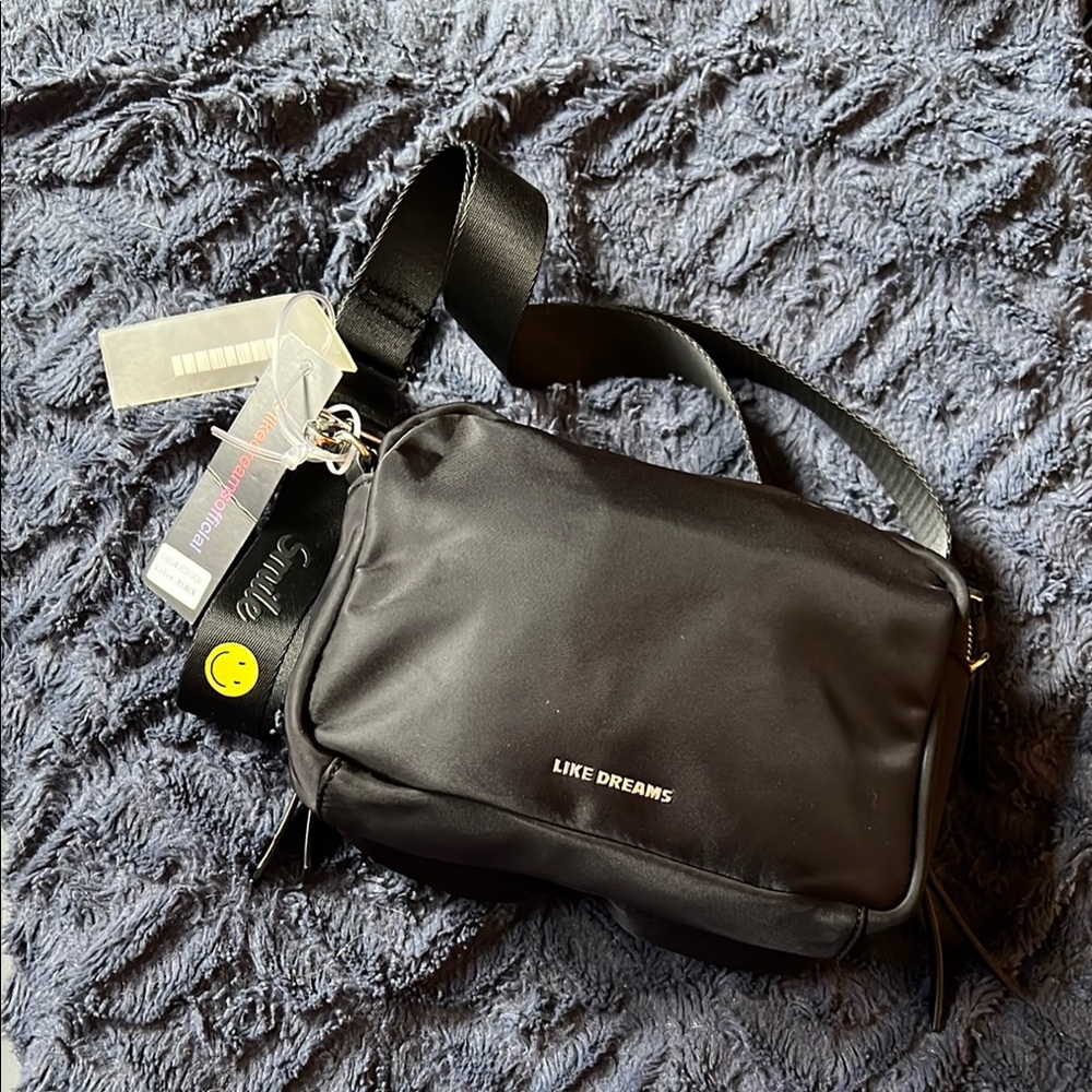 3/$20 Black Belt Bag with Minimalist Design